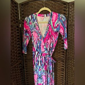 Lilly Pulitzer Wrap Maxi Dress XS